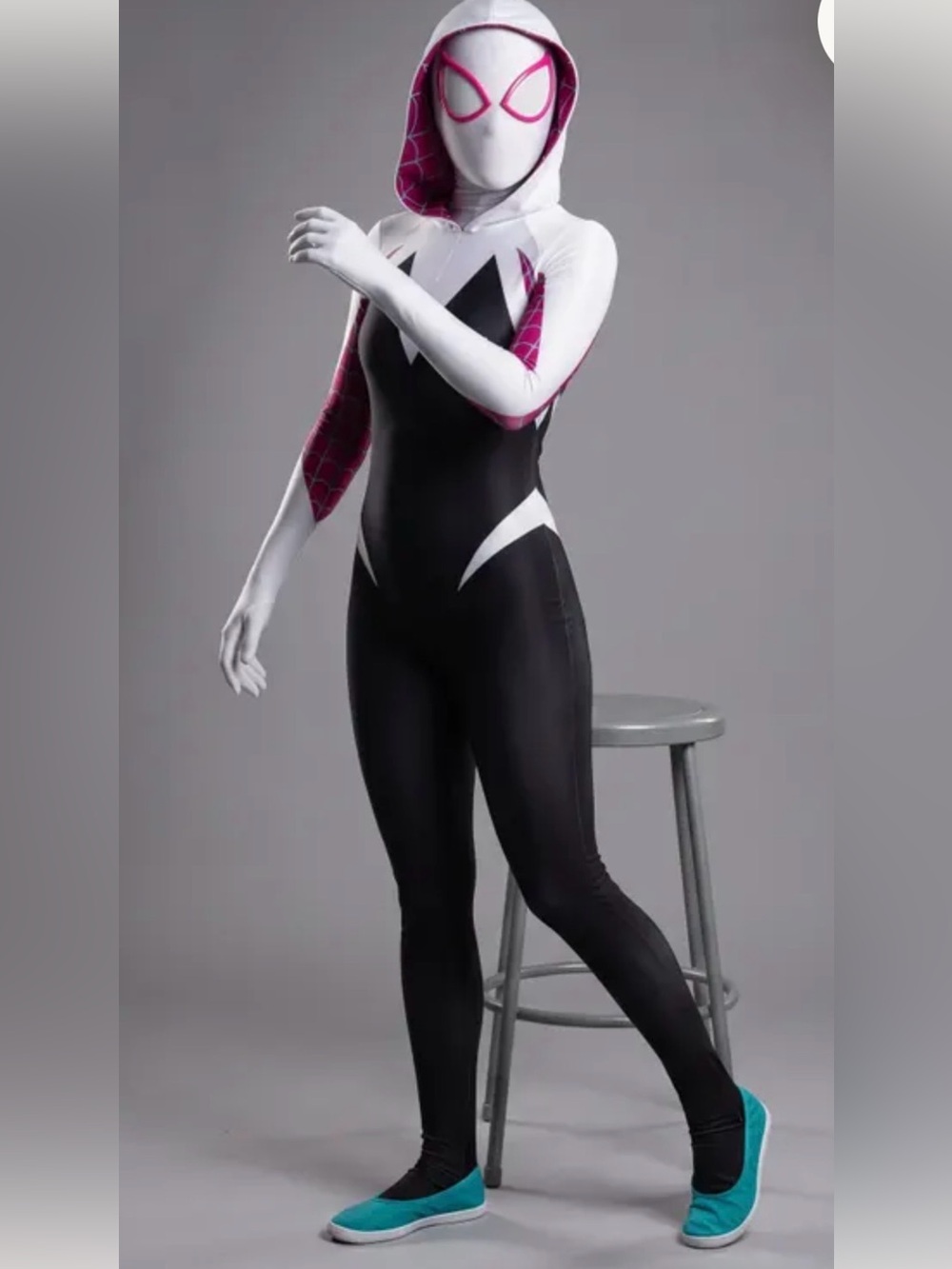 Spiderman and ghost spider costume
